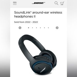 BOSE Soundlink around ear wireless headphones II BRAND NEW